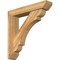 Ekena Millwork Olympic Slat Rough Sawn Bracket w/ Offset Brace, Western Red Cedar, 6"W x 30"D x 30"H BKT0604X30X30OLY06RWR - alternate 1